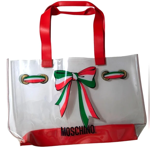 Moschino clear tote shop